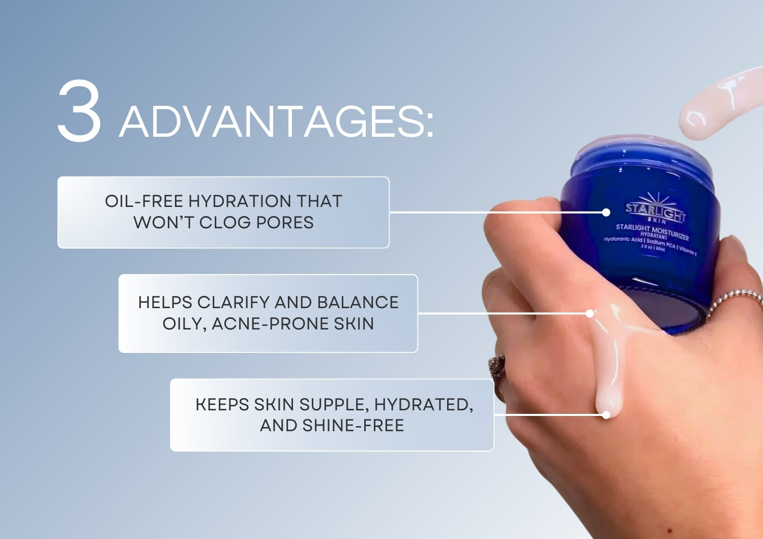 STARLIGHT Moisturizer for Acne Prone Skin